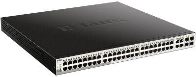 ���������� D-Link DGS-1210-52MP/FL1A (L2) 52x1����/� 4x�����(1000BASE-T/SFP) 48PoE+ 370W �����������