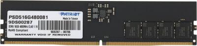 ������ DDR5 16Gb 4800MHz Patriot PSD516G480081 Signature RTL PC5-38400 CL40 DIMM 288-pin 1.1� single rank Ret