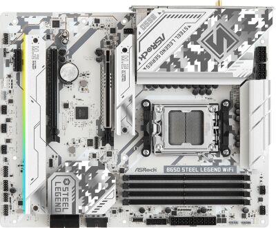 ����������� ����� Asrock B650 STEEL LEGEND WIFI Socket AM5 AMD B650 4xDDR5 ATX AC`97 8ch(7.1) 2.5Gg RAID+HDMI+DP