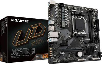 ����������� ����� Gigabyte A620M H SocketAM5 AMD A620 2xDDR5 mATX AC`97 8ch(7.1) GbLAN RAID+VGA+HDMI