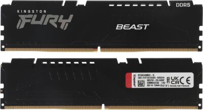������ DDR5 2x8Gb 5600MHz Kingston KF556C40BBK2-16 Fury Beast RTL Gaming PC5-44800 CL40 DIMM 288-pin 1.25� single rank � ���������� Ret