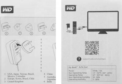 ������� ���� WD USB3.0 18TB WDBBGB0180HBK-EESN My Book 3.5" ������