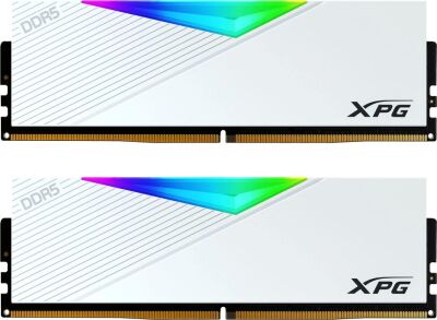 ������ DDR5 2x32GB 6000MHz A-Data AX5U6000C3032G-DCLARWH XPG Lancer RGB RTL Gaming PC5-48000 CL30 DIMM 288-pin 1.35� kit dual rank � ���������� Ret