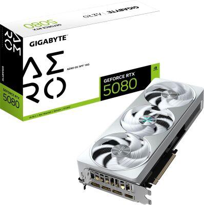 ���������� Gigabyte PCI-E 5.0 GV-N5080AERO OC-16GD 1.0 NVIDIA GeForce RTX 5080 16Gb 256bit GDDR7 2730/30000 HDMIx1 DPx3 HDCP Ret