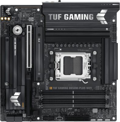 ����������� ����� Asus TUF GAMING B850M-PLUS WIFI Socket AM5 AMD B850 4xDDR5 mATX AC`97 8ch(7.1) 2.5Gg RAID+HDMI+DP