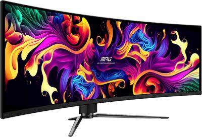 ������� MSI 49" MPG 491CQPX QD-OLED ������ QD OLED LED 32:9 HDMI ������� HAS Piv 250cd 178��/178�� 5120x1440 240Hz DP DQ USB 10.6��