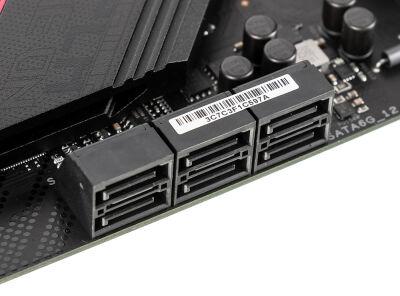 ����������� ����� Asus ROG STRIX B550-F GAMING Soc-AM4 AMD B550 4xDDR4 ATX AC`97 8ch(7.1) 2.5Gg RAID+HDMI+DP