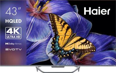 ��������� QLED Haier 43" Smart TV S4 Frameless �����������/����������� 4K Ultra HD 60Hz DVB-T DVB-T2 DVB-C DVB-S DVB-S2 USB WiFi Smart TV (RUS)