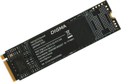 ���������� SSD Digma PCIe 4.0 x4 512GB DGSM4512GG23T Meta G2 M.2 2280