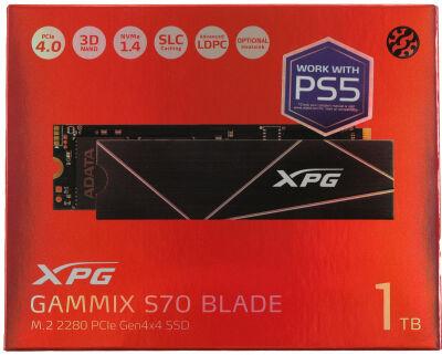 ���������� SSD A-Data PCIe 4.0 x4 1TB AGAMMIXS70B-1T-CS XPG Gammix S70 Blade M.2 2280