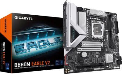 ����������� ����� Gigabyte B860M EAGLE V2 Soc-1851 Intel B860 2xDDR5 mATX AC`97 8ch(7.1) 2.5Gg RAID+HDMI+DP