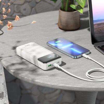��������� ����������� Hoco J102A Cool figure 20000mAh QC/PD 20W 5A USB-A/USB-C ����� (J102A COOL FIGURE WHITE)