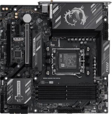 ����������� ����� MSI B850M GAMING PRO WIFI6E Socket AM5 AMD B850 4xDDR5 mATX AC`97 8ch(7.1) 2.5Gg RAID+HDMI+DP