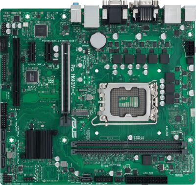 ����������� ����� Asus PRO H610M-C-CSM Soc-1700 Intel H610 2xDDR5 mATX AC`97 8ch(7.1) GbLAN+VGA+DVI+HDMI+DP