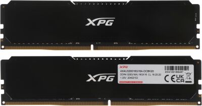 ������ DDR4 2x16GB 3200MHz A-Data AX4U320016G16A-DCBK20 XPG Gammix D20 RTL Gaming PC4-25600 CL16 DIMM 288-pin 1.35� kit � ���������� Ret