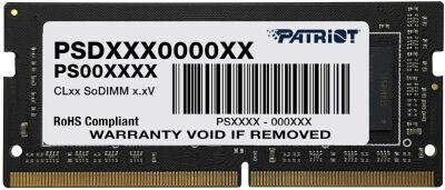 ������ DDR4 16Gb 2666MHz Patriot PSD416G266681S Signature RTL PC4-21300 CL19 SO-DIMM 260-pin 1.2� single rank Ret