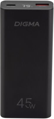 ��������� ����������� Digma DGPF10E 10000mAh QC3.0/PD3.0 45W 4.5A USB-A/USB-C ������ (DGPF10E45ABK)