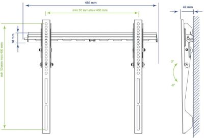 ��������� ��� ���������� Kromax VEGA-12 ������ 22"-65" ����.50�� ��������� ������