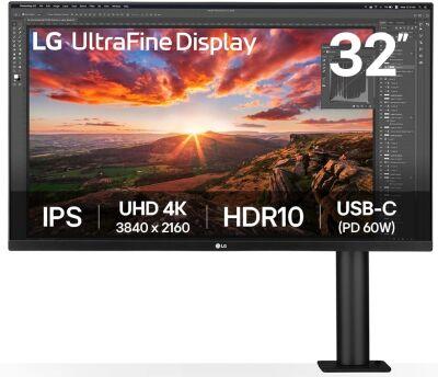 ������� LG 31.5" UltraFine 32UN880K-B ������ IPS LED 16:9 HDMI M/M ������� HAS Piv 1000:1 380cd 178��/178�� 3840x2160 60Hz DP 4K USB 10.3��