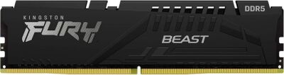 ������ DDR5 16GB 6400MHz Kingston KF564C32BBE-16 Fury Beast Black Expo RTL Gaming PC5-51200 CL32 DIMM 288-pin 1.4� single rank � ���������� Ret