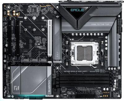 ����������� ����� Gigabyte X870E EAGLE X WF7 Socket AM5 AMD X870E 4xDDR5 ATX AC`97 8ch(7.1) 5Gigabit RAID+HDMI