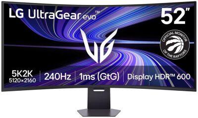 ������� LG 51.6" UltraGear 52G930B-B ������ VA LED 21:9 HDMI ������� HAS Piv 4000:1 400cd 178��/178�� 5120x2160 240Hz FreeSync Premium DP 5K USB 16.8��
