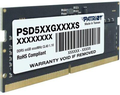 ������ DDR5 8GB 5600MHz Patriot PSD58G560041S Signature Line RTL PC5-44800 CL46 SO-DIMM 262-pin 1.1� single rank Ret
