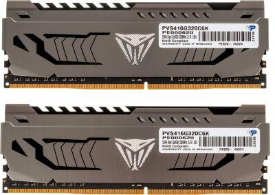 ������ DDR4 2x8Gb 3200MHz Patriot PVS416G320C6K Viper Steel RTL Gaming PC4-25600 CL16 DIMM 288-pin 1.35� single rank � ���������� Ret