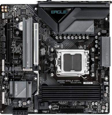����������� ����� Gigabyte B850M EAGLE WF7 Socket AM5 AMD B850 4xDDR5 mATX AC`97 8ch(7.1) 2.5Gg RAID+HDMI+DP