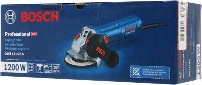 ���������������� ������ Bosch GWS 12-125 S 1200�� 11000��/��� ���.����.:M14 d=125�� (06013A6020)