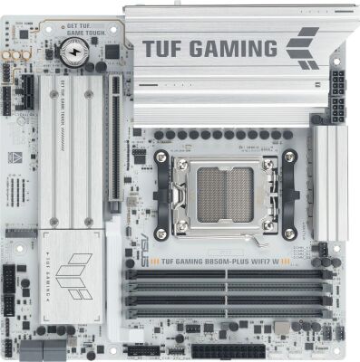 ����������� ����� Asus TUF GAMING B850M-PLUS WIFI7 W Socket AM5 AMD B850 4xDDR5 mATX AC`97 8ch(7.1) 2.5Gg RAID+HDMI+DP