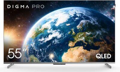 ��������� QLED Digma Pro 55" QLED 55D Google TV Frameless ������ ������/������ 4K Ultra HD 144Hz MEMC DVB-T DVB-T2 DVB-C DVB-S DVB-S2 USB WiFi Smart TV