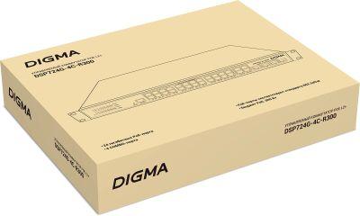 ���������� Digma DSP724G-4C-R300 (L2+) 24x1����/� 4x�����(1000BASE-T/SFP) 24PoE 24PoE+ 300W �����������