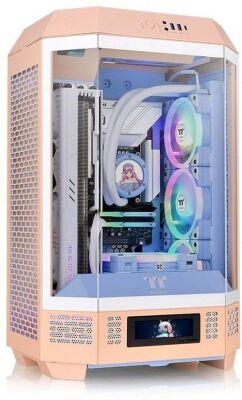 ������ Thermaltake The Tower 300 Peach Fuzz ������� ��� �� mATX 8x120mm 6x140mm 2xUSB3.0 audio bott PSU