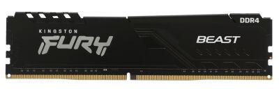 ������ DDR4 8Gb 3200MHz Kingston KF432C16BB/8 Fury Beast Black RTL Gaming PC4-25600 CL16 DIMM 288-pin 1.35� single rank � ���������� Ret