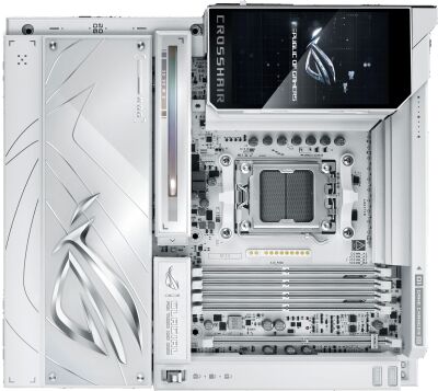 ����������� ����� Asus ROG CROSSHAIR X870E GLACIAL Socket AM5 AMD X870E 4xDDR5 eATX AC`97 8ch(7.1) 2x10Gg RAID