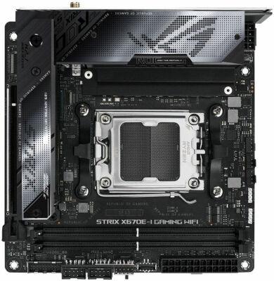����������� ����� Asus ROG STRIX X670E-I GAMING WIFI Socket AM5 AMD X670 2xDDR5 mini-ITX AC`97 8ch(7.1) 2.5Gg RAID+HDMI
