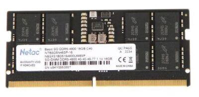 ������ ������ SODIMM DDR5-4800 16GB NTBSD5N48SP-16 NETAC