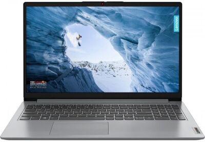 ������� Lenovo IdeaPad 1 15IJL7 Celeron N4500 8Gb SSD256Gb Intel UHD Graphics 15.6" TN FHD (1920x1080) ��� �� grey WiFi BT Cam (82LX00D7PS)