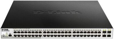 ���������� D-Link DGS-1210-52MP/ME/B2A 48x1����/� 4SFP 48PoE 370W �����������