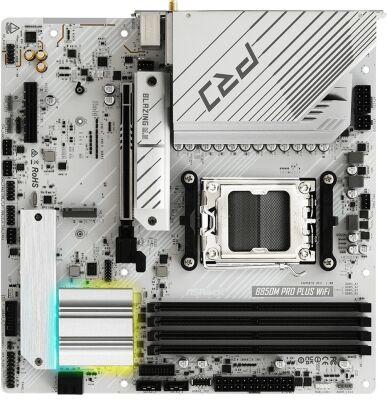 ����������� ����� Asrock B850M Pro Plus WiFi Socket AM5 AMD B850 4xDDR5 mATX AC`97 8ch(7.1) 2.5Gg RAID+HDMI+DP