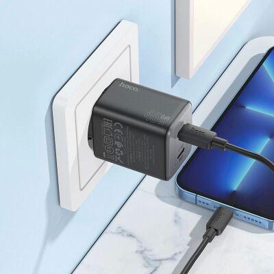 ������� ���./����. Hoco N42 Elogiado 45W 3A+2.25A (PD+QC+AFC) 2xUSB type-C ������������� ������