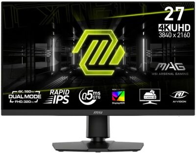 ������� MSI 27" Mag 272URDF E16 ������ IPS LED 16:9 HDMI ������� HAS Piv 1000:1 400cd 178��/178�� 3840x2160 160Hz DP 4K USB 7.4��