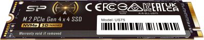 ���������� SSD Silicon Power PCIe 4.0 x4 2TB SP02KGBP44US7505 US75 M.2 2280