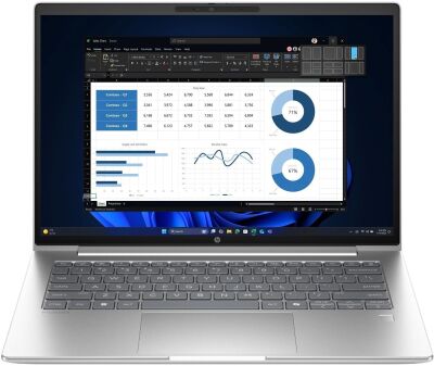 ������� HP ProBook 4 G1i Core 5 120U 16Gb SSD512Gb Intel Iris Xe graphics 14" IPS WUXGA (1920x1200) Windows 11 Pro silver WiFi BT Cam (BX7Y0AT)