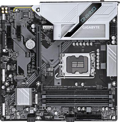 ����������� ����� Gigabyte B760M GAMING PLUS WIFI DDR4 Soc-1700 Intel B760 4xDDR4 mATX AC`97 8ch(7.1) GbLAN RAID+HDMI+DP