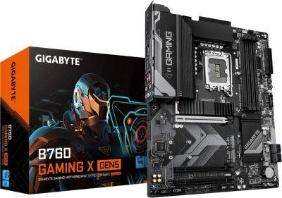 ����������� ����� Gigabyte B760 GAMING X GEN5 Soc-1700 Intel B760 4xDDR5 ATX AC`97 8ch(7.1) 2.5Gg RAID+HDMI+DP