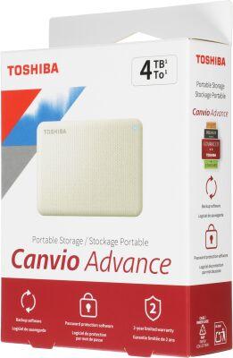 ������� ���� Toshiba USB3.0 4TB HDTCA40EW3CA Canvio Advance 2.5" ������-�������