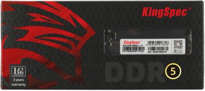 ������ DDR5 16GB 4800MHz Kingspec KS4800D5P11016G RTL PC5-38400 CL40 DIMM 288-pin 1.1� single rank Ret