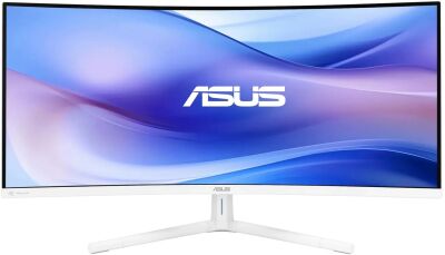 ������� Asus 34" VU34WCIP-W ����� VA LED 21:9 HDMI M/M ������� HAS 300cd 178��/178�� 3440x1440 100Hz DP 2K USB 5.6��